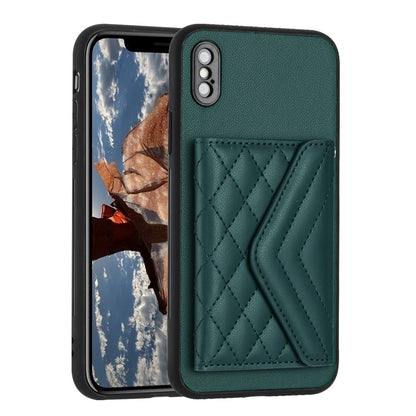 iPhone XS Max Leather Case with Card Holder & RFID Protection, Long Lanyard Included