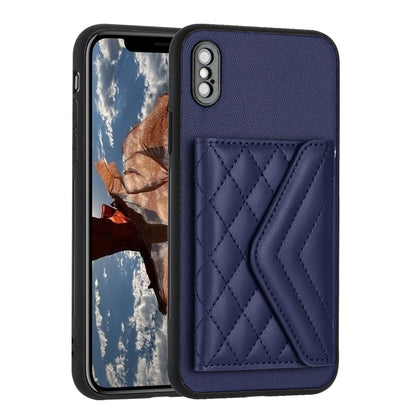 iPhone X Leather Case with Card Holder & RFID Protection, Long Lanyard Included