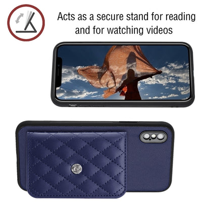 iPhone X Leather Case with Card Holder & RFID Protection, Long Lanyard Included