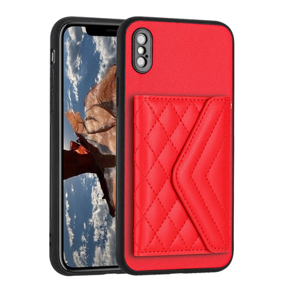iPhone XS Leather Case with Card Holder & RFID Protection, Long Lanyard Included