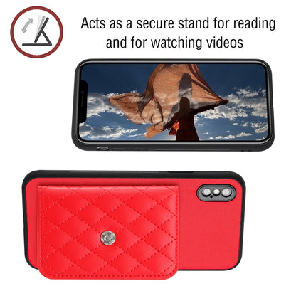 iPhone XS Leather Case with Card Holder & RFID Protection, Long Lanyard Included