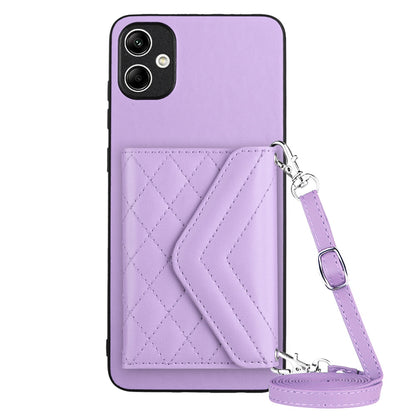 Samsung Galaxy A04 4G Leather Case with Card Holder & RFID Protection, Long Lanyard Included