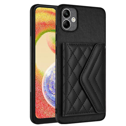Samsung Galaxy A04 4G Leather Case with Card Holder & RFID Protection, Long Lanyard Included