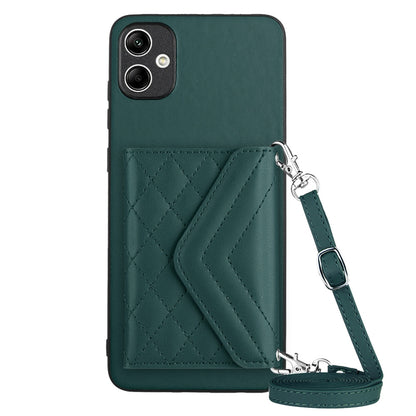 Samsung Galaxy A04e 4G Leather Case with Card Holder & RFID Protection, Long Lanyard Included