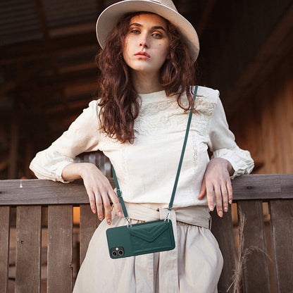 Samsung Galaxy A04e 4G Leather Case with Card Holder & RFID Protection, Long Lanyard Included