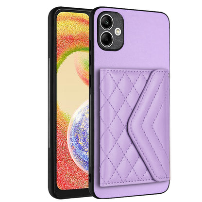 Samsung Galaxy M04 4G Leather Case with Card Holder & RFID Protection, Long Lanyard Included
