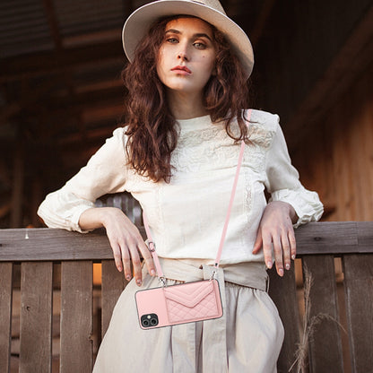 Samsung Galaxy A04e 4G Leather Case with Card Holder & RFID Protection, Long Lanyard Included