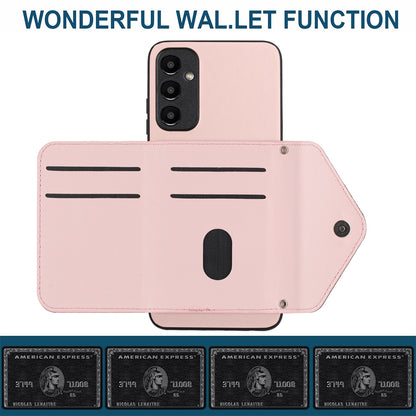 Samsung Galaxy A05s 4G Leather Case with Card Holder & RFID Protection, Long Lanyard Included