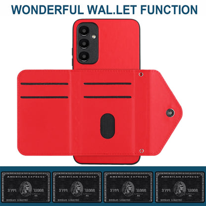 Samsung Galaxy A05s 4G Leather Case with Card Holder & RFID Protection, Long Lanyard Included