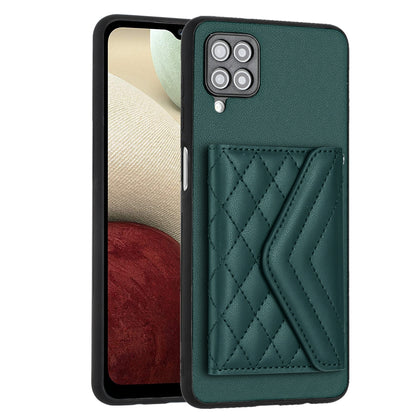 Samsung Galaxy A12 Leather Case with Card Holder & RFID Protection, Long Lanyard Included