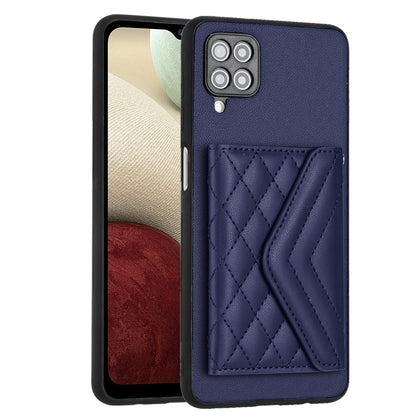 Samsung Galaxy A12 Leather Case with Card Holder & RFID Protection, Long Lanyard Included