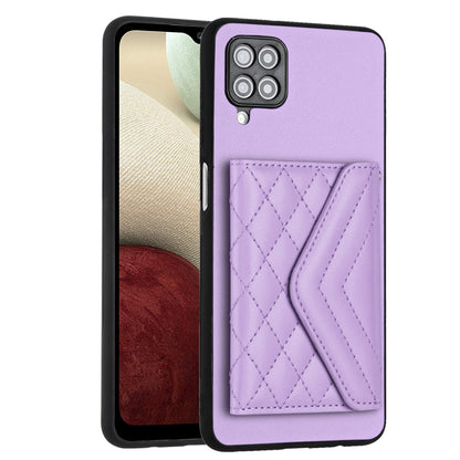 Samsung Galaxy A12 Leather Case with Card Holder & RFID Protection, Long Lanyard Included