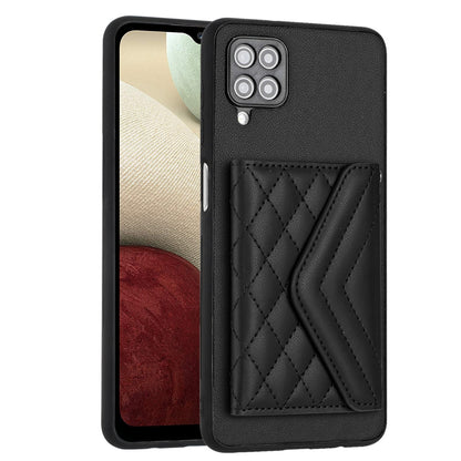 Samsung Galaxy A12 Leather Case with Card Holder & RFID Protection, Long Lanyard Included