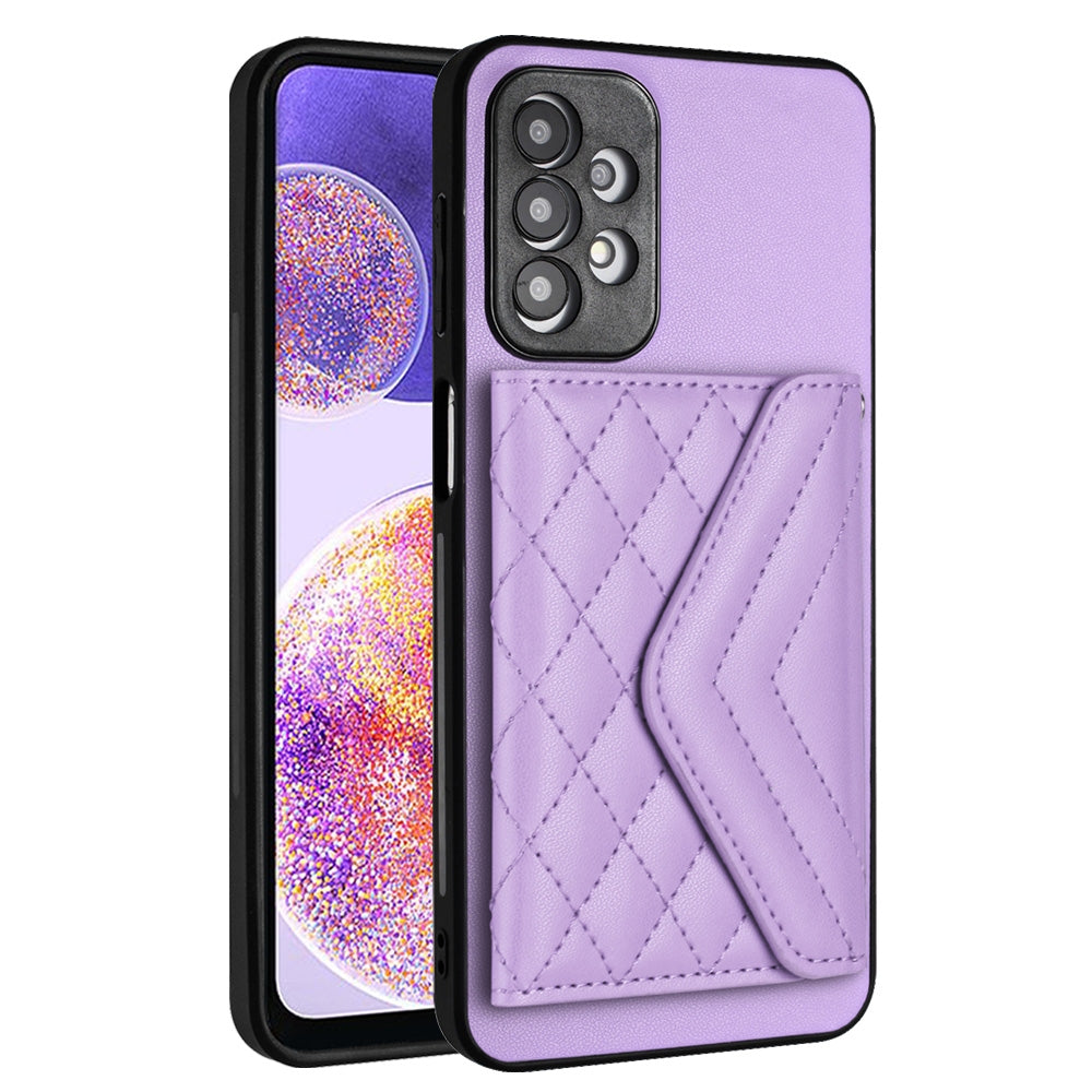 Samsung Galaxy A13 4G Leather Case with Card Holder & RFID Protection, Long Lanyard Included