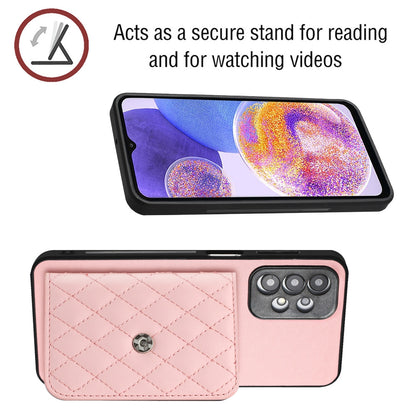 Samsung Galaxy A13 4G Leather Case with Card Holder & RFID Protection, Long Lanyard Included