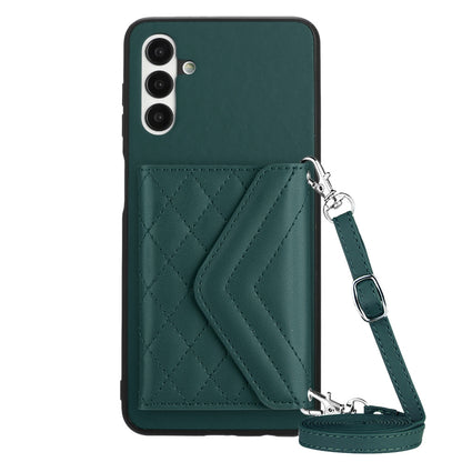 Samsung Galaxy A13 5G Leather Case with Card Holder & RFID Protection, Long Lanyard Included