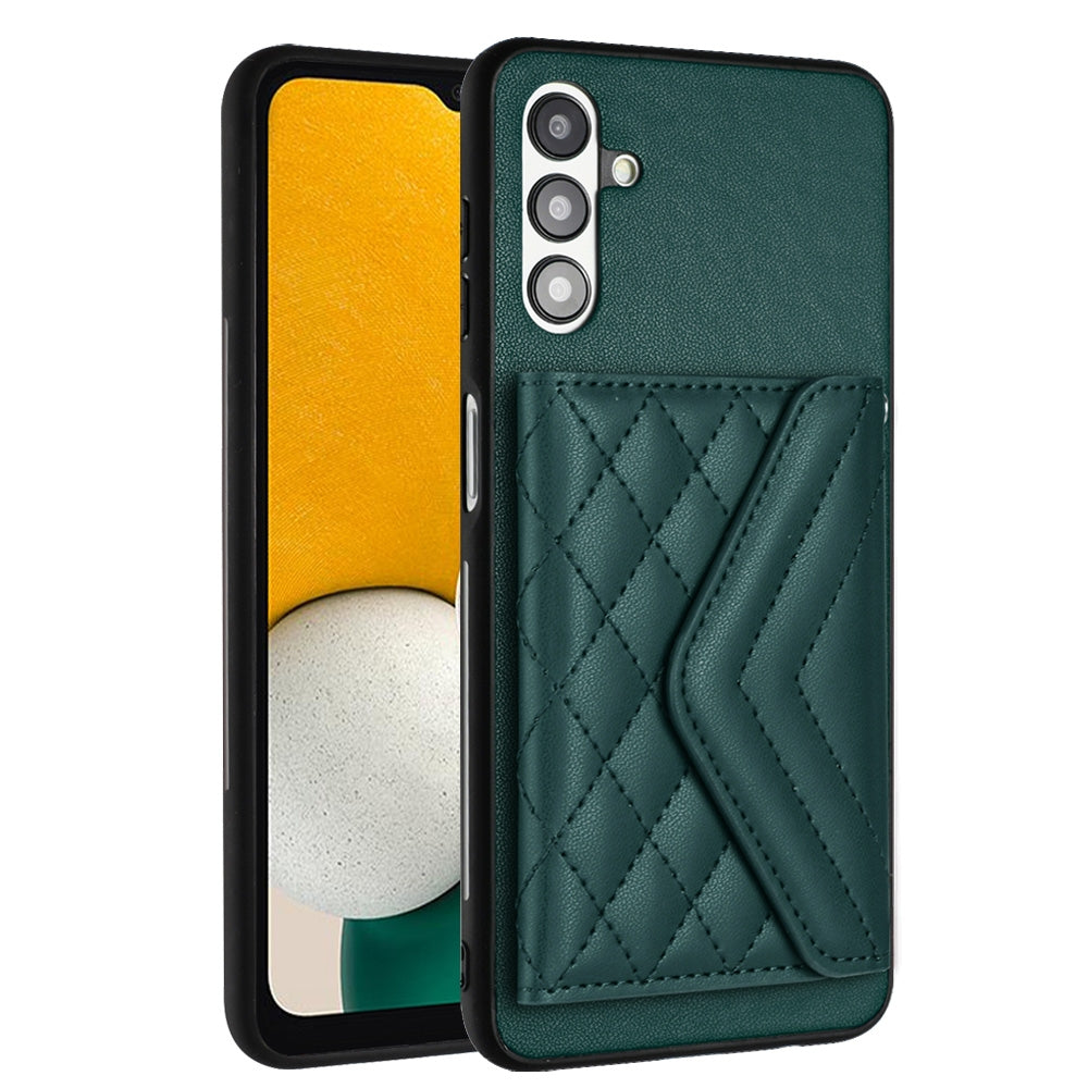 Samsung Galaxy A04s Leather Case with Card Holder & RFID Protection, Long Lanyard Included