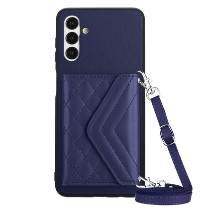 Samsung Galaxy A13 5G Leather Case with Card Holder & RFID Protection, Long Lanyard Included