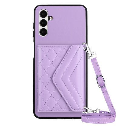 Samsung Galaxy A13 5G Leather Case with Card Holder & RFID Protection, Long Lanyard Included