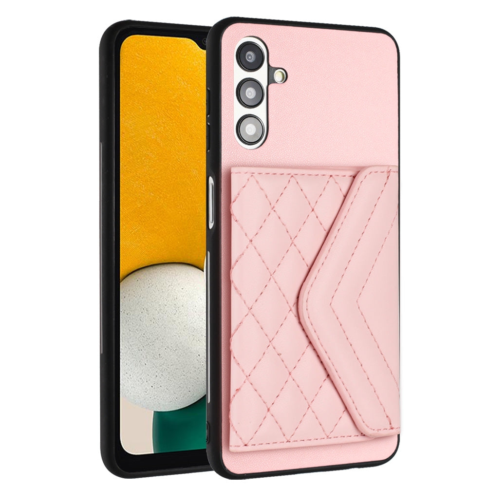 Samsung Galaxy A13 5G Leather Case with Card Holder & RFID Protection, Long Lanyard Included