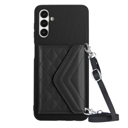 Samsung Galaxy A13 5G Leather Case with Card Holder & RFID Protection, Long Lanyard Included
