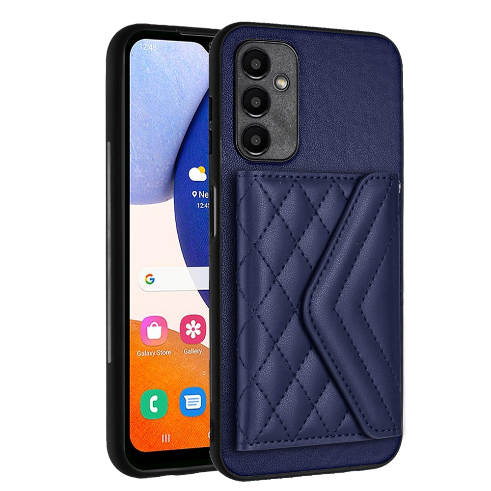 Samsung Galaxy A14 5G Leather Case with Card Holder & RFID Protection, Long Lanyard Included