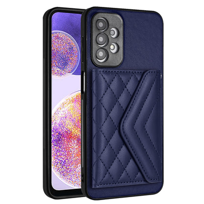 Samsung Galaxy A23 Leather Case with Card Holder & RFID Protection, Long Lanyard Included