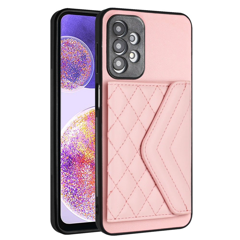 Samsung Galaxy A23 Leather Case with Card Holder & RFID Protection, Long Lanyard Included