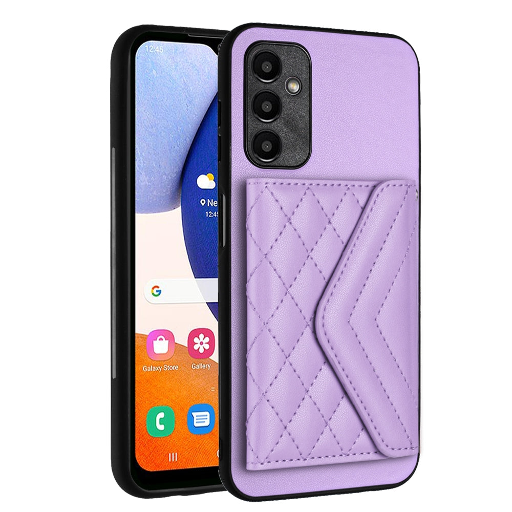 Samsung Galaxy A24 4G Leather Case with Card Holder & RFID Protection, Long Lanyard Included
