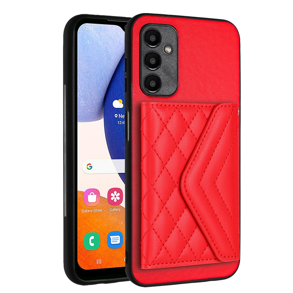 Samsung Galaxy A24 4G Leather Case with Card Holder & RFID Protection, Long Lanyard Included