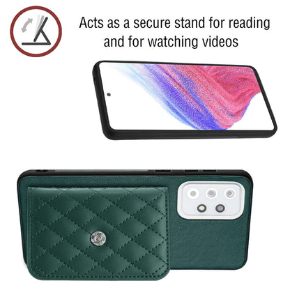 Samsung Galaxy A33 5G Leather Case with Card Holder & RFID Protection, Long Lanyard Included