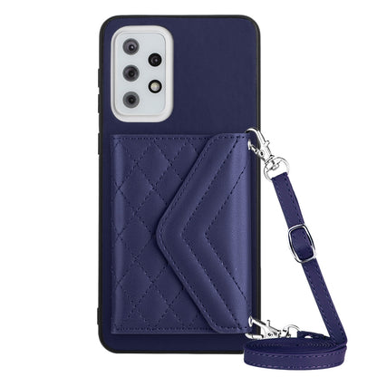 Samsung Galaxy A33 5G Leather Case with Card Holder & RFID Protection, Long Lanyard Included