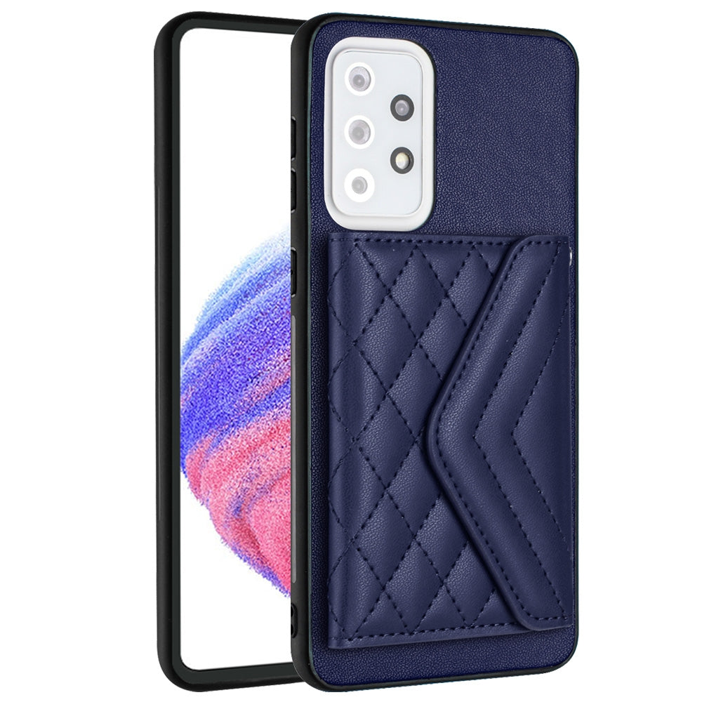 Samsung Galaxy A33 5G Leather Case with Card Holder & RFID Protection, Long Lanyard Included