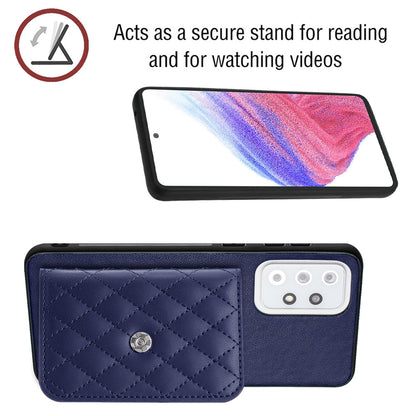 Samsung Galaxy A33 5G Leather Case with Card Holder & RFID Protection, Long Lanyard Included