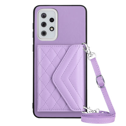 Samsung Galaxy A33 5G Leather Case with Card Holder & RFID Protection, Long Lanyard Included