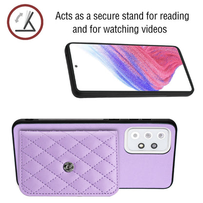 Samsung Galaxy A33 5G Leather Case with Card Holder & RFID Protection, Long Lanyard Included