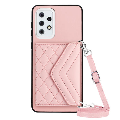 Samsung Galaxy A33 5G Leather Case with Card Holder & RFID Protection, Long Lanyard Included