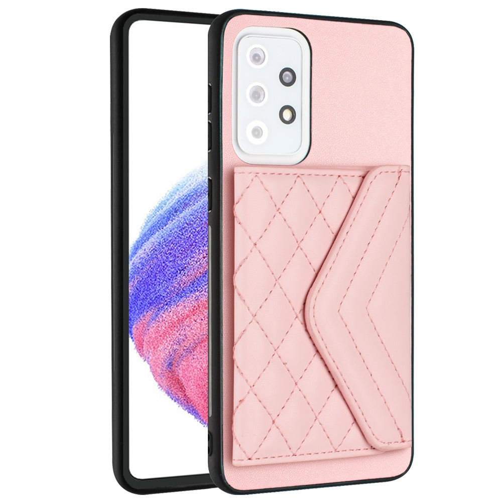 Samsung Galaxy A33 5G Leather Case with Card Holder & RFID Protection, Long Lanyard Included
