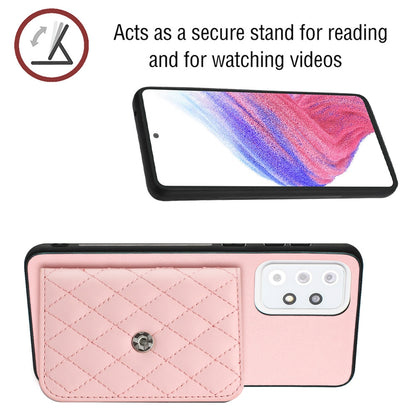 Samsung Galaxy A33 5G Leather Case with Card Holder & RFID Protection, Long Lanyard Included