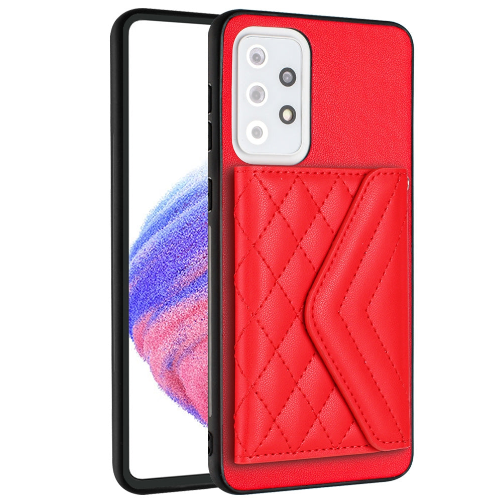 Samsung Galaxy A33 5G Leather Case with Card Holder & RFID Protection, Long Lanyard Included