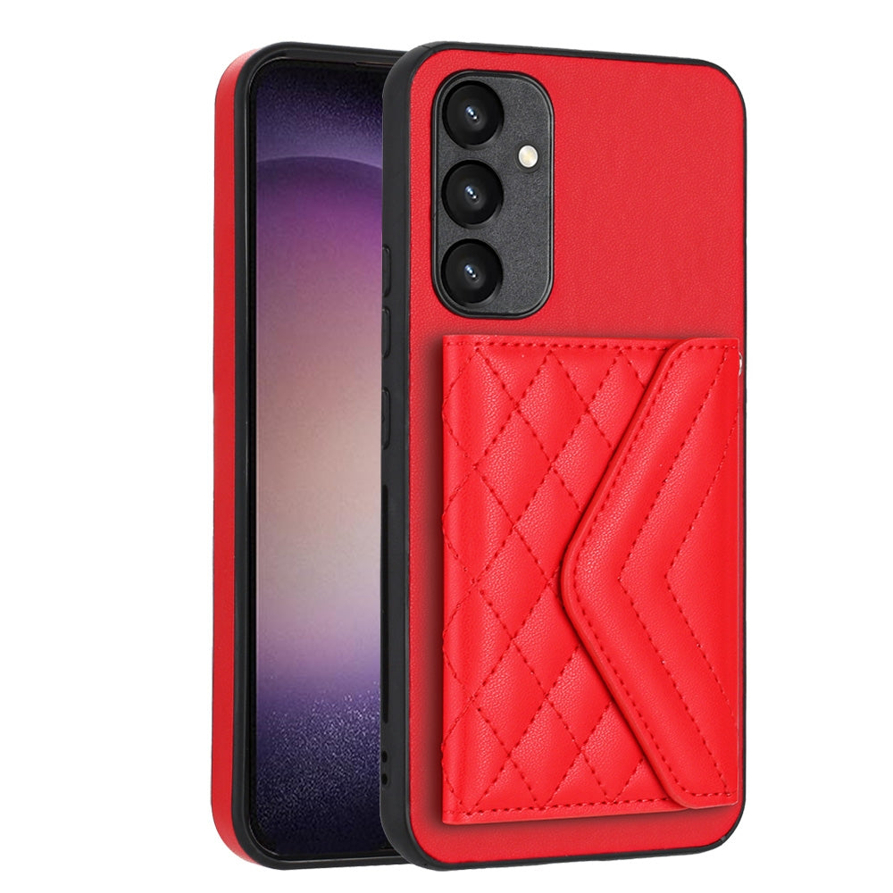 Samsung Galaxy A34 5G Leather Case with Card Holder & RFID Protection, Long Lanyard Included