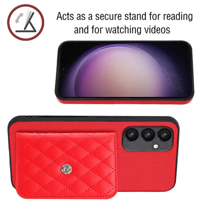 Samsung Galaxy A34 5G Leather Case with Card Holder & RFID Protection, Long Lanyard Included