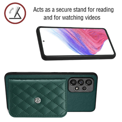 Samsung Galaxy A52 Leather Case with Card Holder & RFID Protection, Long Lanyard Included