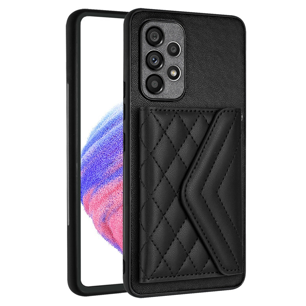 Samsung Galaxy A52 Leather Case with Card Holder & RFID Protection, Long Lanyard Included