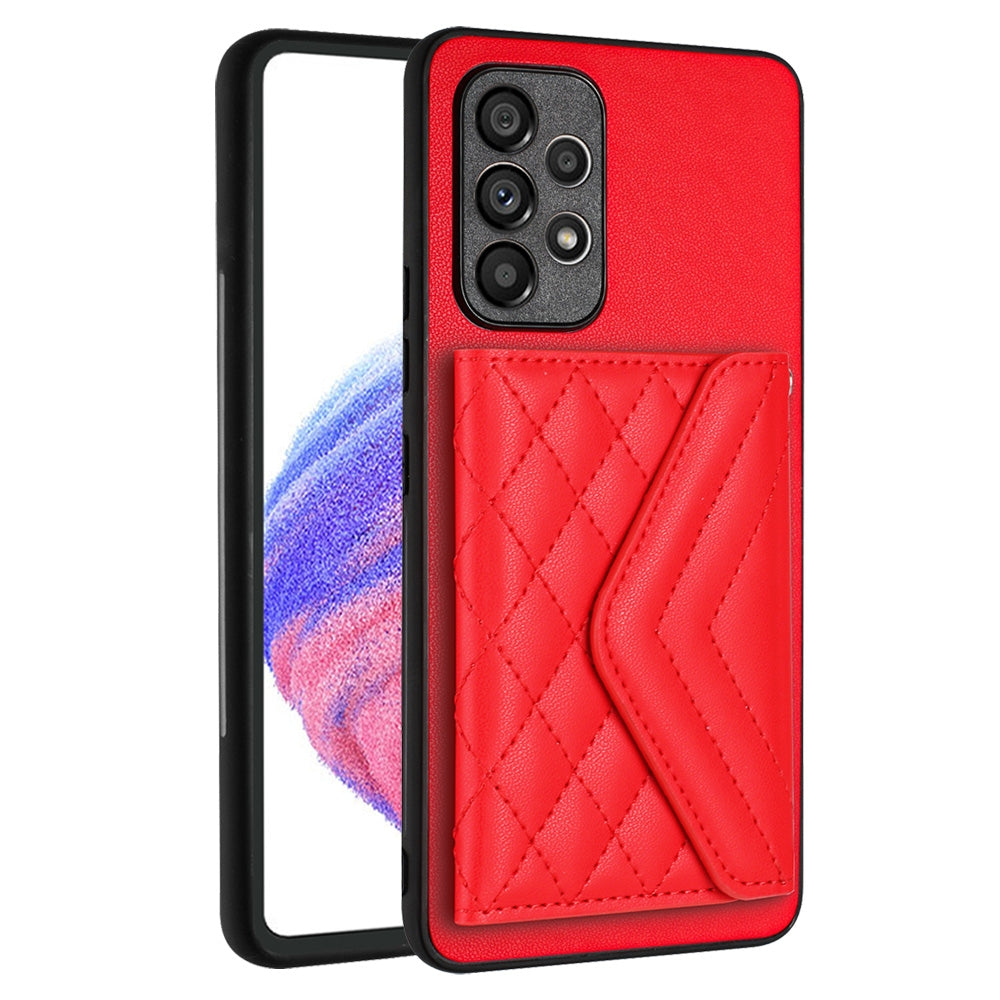 Samsung Galaxy A52 Leather Case with Card Holder & RFID Protection, Long Lanyard Included