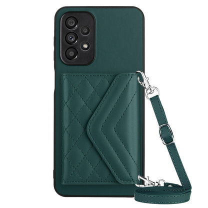 Samsung Galaxy A53 5G Leather Case with Card Holder & RFID Protection, Long Lanyard Included