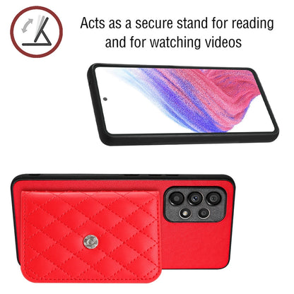 Samsung Galaxy A53 5G Leather Case with Card Holder & RFID Protection, Long Lanyard Included