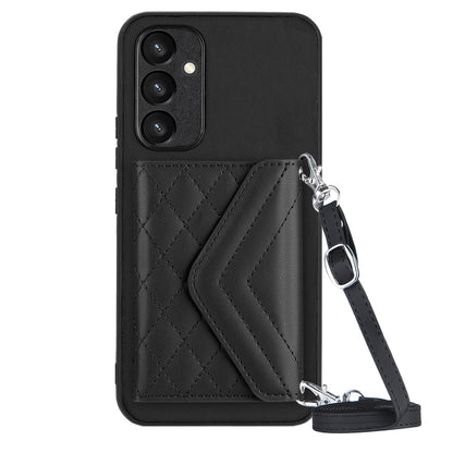 Samsung Galaxy A54 5G Leather Case with Card Holder & RFID Protection, Long Lanyard Included