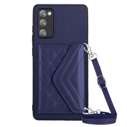 Samsung Galaxy S20 FE Leather Case with Card Holder & RFID Protection, Long Lanyard Included