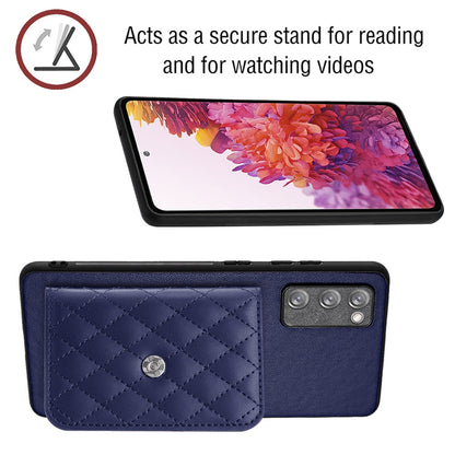 Samsung Galaxy S20 FE Leather Case with Card Holder & RFID Protection, Long Lanyard Included
